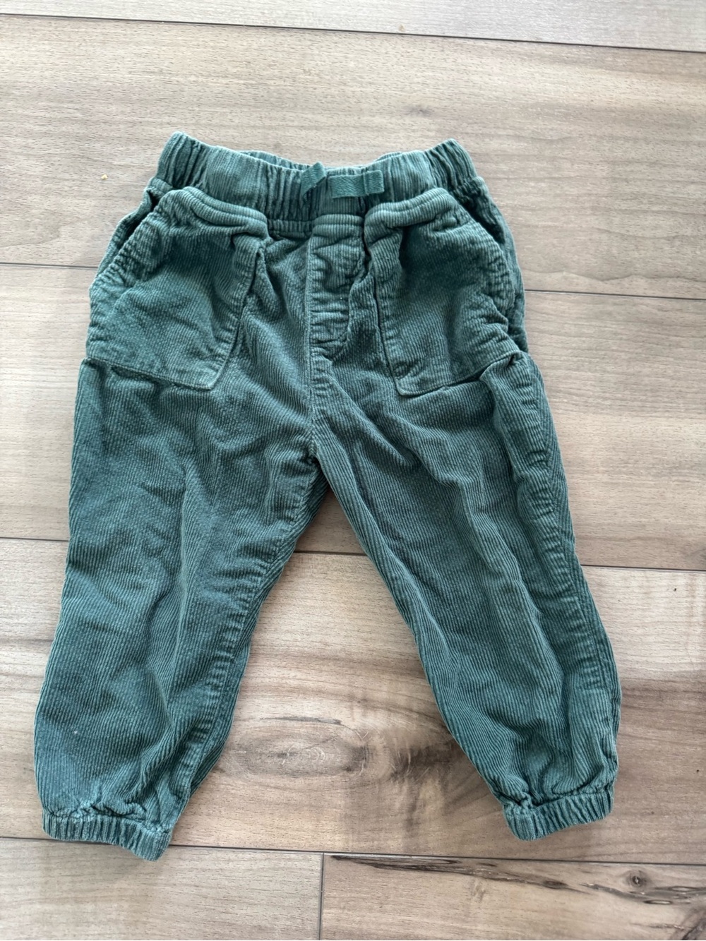 Hanna Andersson Teal Green Corduroy Joggers